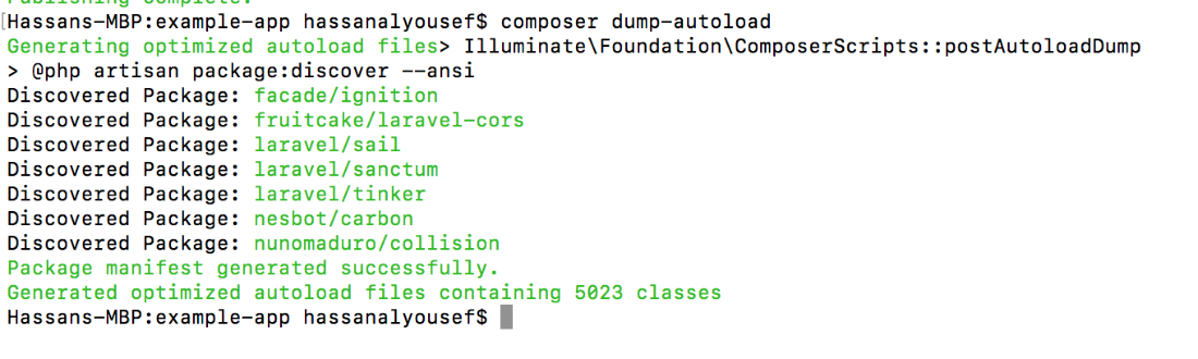 Installing the Laravel package