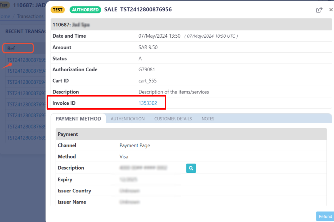 invoice grid view