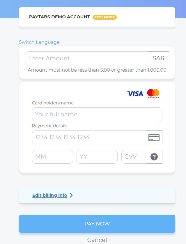 transaction view